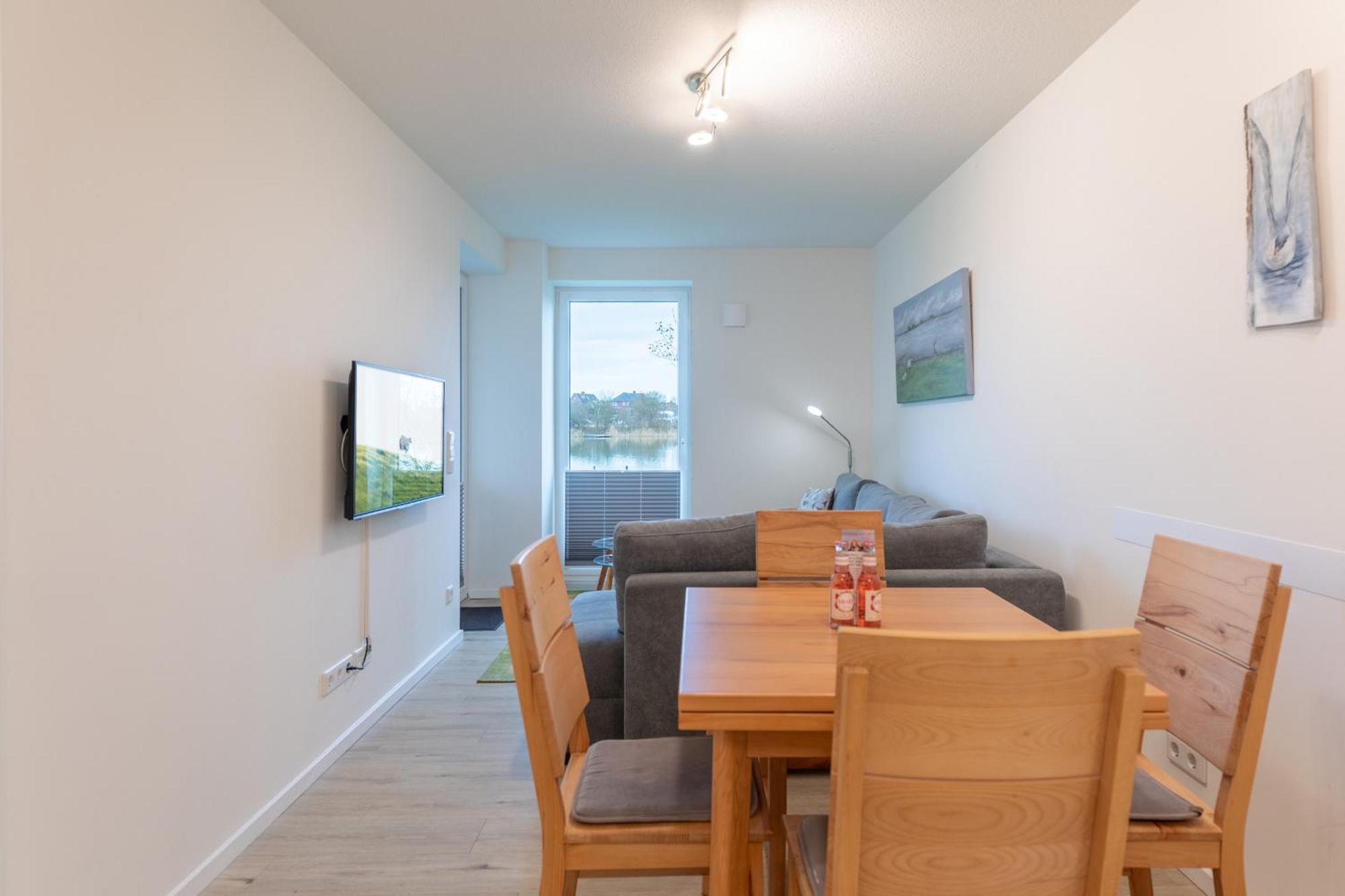Ferienwohnung "Halligstork" Direkt Am Nordseedeich Mit Blick Auf Den See Nordstrand Εξωτερικό φωτογραφία